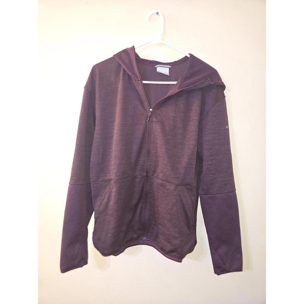 Columbia Full Zip Hoodie Jacket Large purple